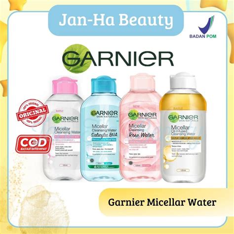 Jual Garnier Micellar Water Pink Salicylic Blue Rose Water Cleanse