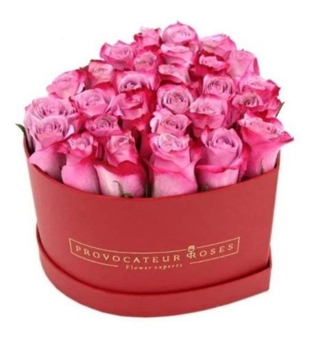 Rosas Frescas en Caja Corazón Provocateur Roses