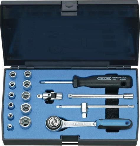 bol.com | Gedore Dopsleutelset 16-delig - 1/4''