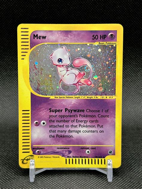 Pokemon Card Swirl Mew Expedition Holo Rare Values Mavin