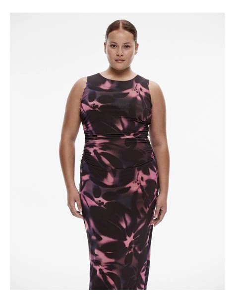 Witchery Dusk Floral Mesh Dress In Sunset Myer