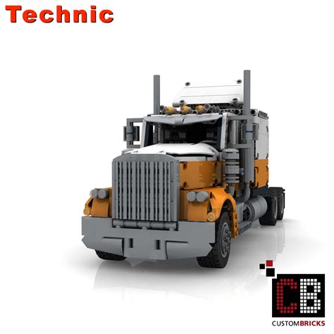 Custombricks De Lego Technik Modell Custom Long Haul Truck