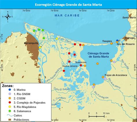 Mapa de la ecorregión Ciénaga Grande de Santa Marta Download