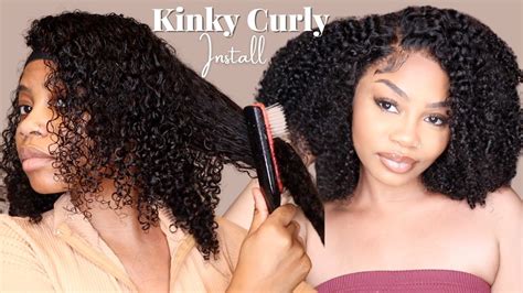 Must Have The Best Kinky Curly Bob Wig Detailed Install Style Ft