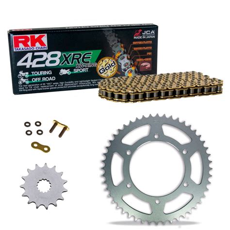 Benelli Bn 125 2019 2024 Rk 428 Xre Chain And Sprockets Kit Reinforced