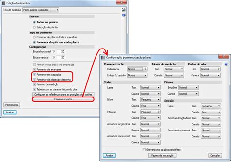 Área de descarga Melhoramentos em versão 2012 i