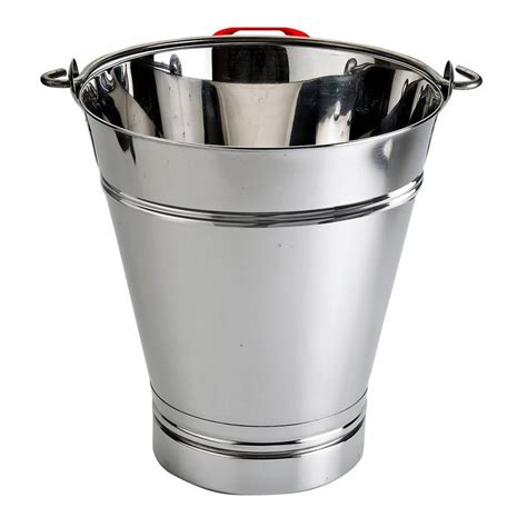 Silver Bengani Polished Stainless Steel Bucket Capacity L Size