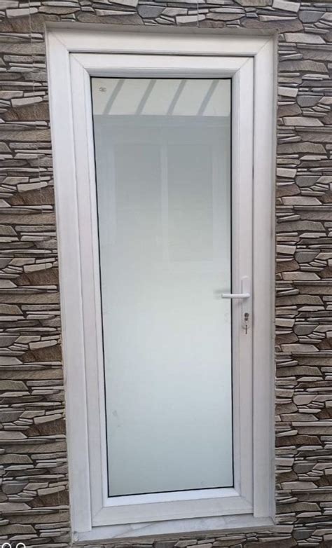 Polished White Aluminium Hinged Door For Home Thickness 12mm At Rs