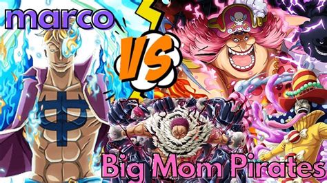 Marco The Phoenix Vs Big Mom Pirates Perospero And Katakuri One Piece