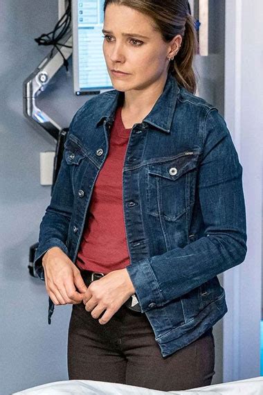 Chicago Pd Sophia Bush Erin Lindsay Black Cropped Jacket
