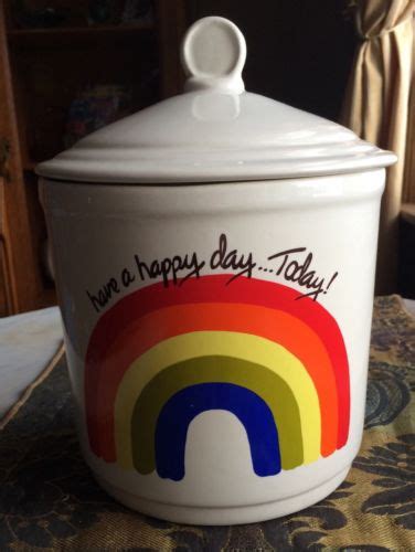 Mccoy Have A Happy Daytoday Rainbow Cookie Jar Antique Price Guide Details Page