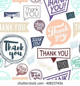 Set Vintage Thank You Badges Labels Stock Vector Royalty Free