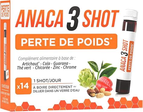 Anaca Shot Perte De Poids Compl Ment Alimentaire Favorise La