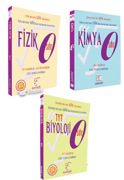 TYT Fizik Kimya Biyoloji Kazandıran Sıfır Set Karekök Yayınları 6384