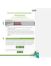 A Jrrc Pdf Taller De Portafolios Profesional Mercadotecnia Unidad