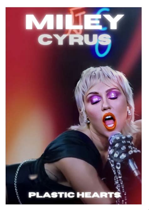 Miley Cyrus Plastic Hearts Poster Heart Poster Music Poster Design Miley