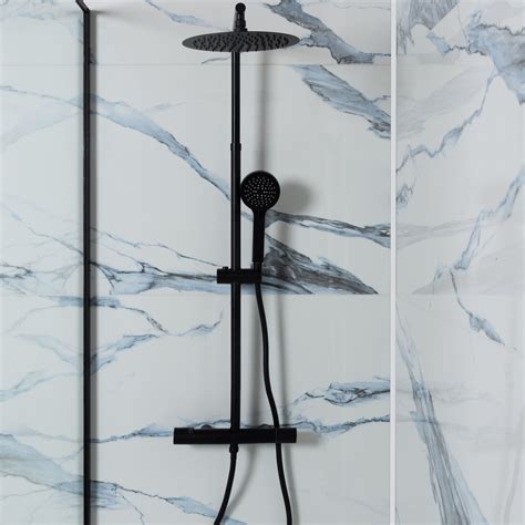 Calacatta Blue Marble Polished Porcelain Wall Floor Tiles