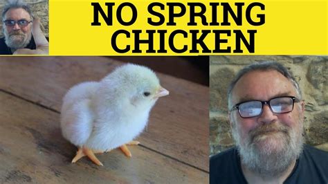 🔵 No Spring Chicken Meaning Define Getting On Im No Spring Chicken Examples English