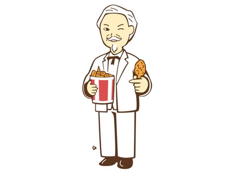 KFC founder | Kfc, Sticker art, ? logo