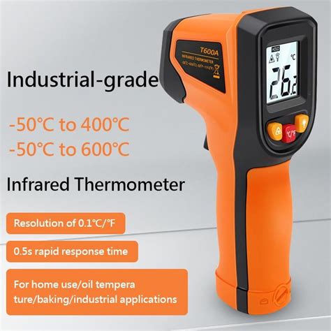 Digitales Infrarot Thermometer 50 600 C berührungsloses Laser