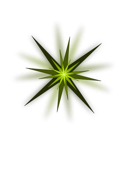 Green Star Drawing Free Image Download