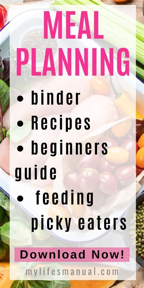 Meal Planning Binder And Beginners Guide For Busy Moms With Picky Eaters Artofit