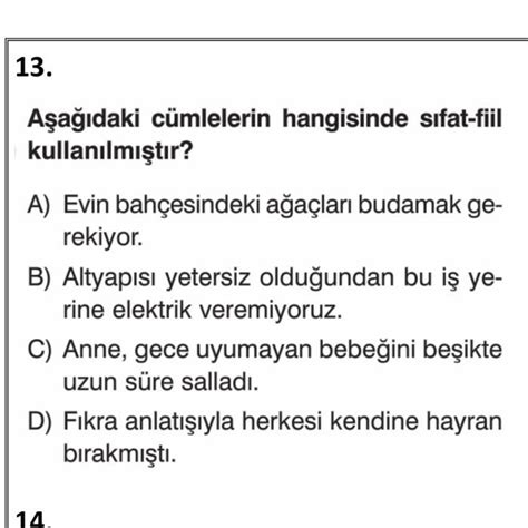 8 sınıf türkçe Fiilimsiler yaparmısınızzz Eodev