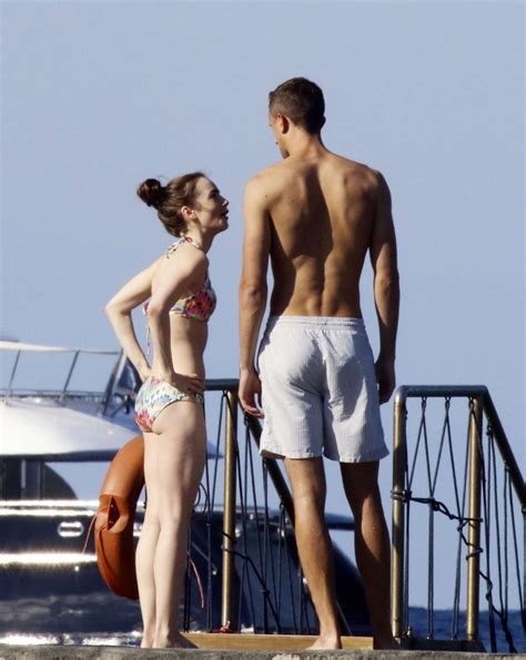 Lily Collins In Bikini At A Beach In Ischia 04 GotCeleb