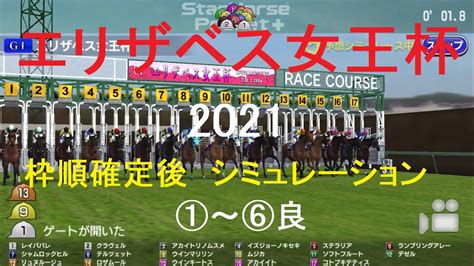 【競馬予想2021】エリザベス女王杯（gⅠ）阪神芝2200mシミュレーション枠順確定後6パターン（①～⑥良）【スタポケ】20211113