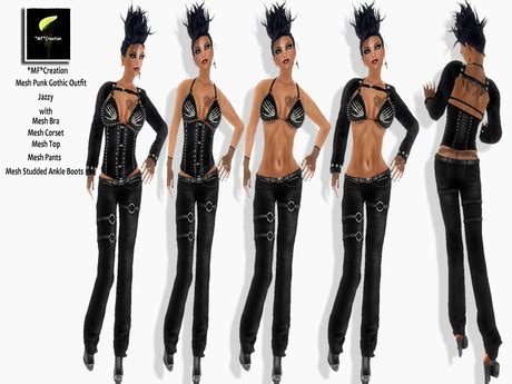 Second Life Marketplace - *MF*Creation - Mesh Punk Gothic Outfit Jazzy