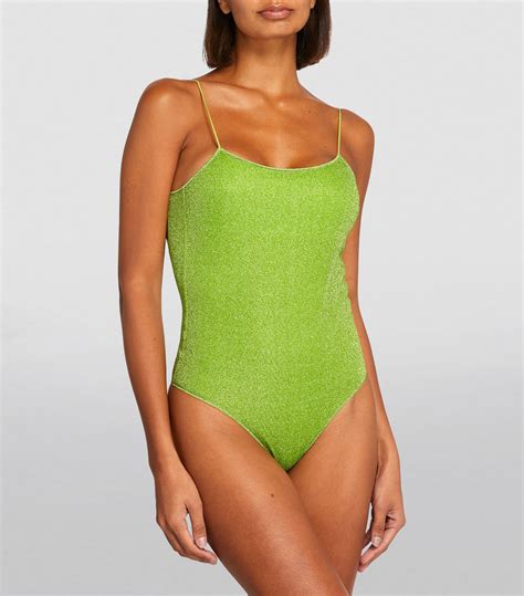 Womens Os Ree Green Lumi Re Maillot Swimsuit Harrods Uk