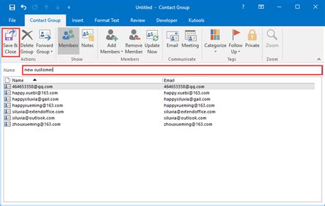 Create Outlook Email Group From Excel List Buildergas