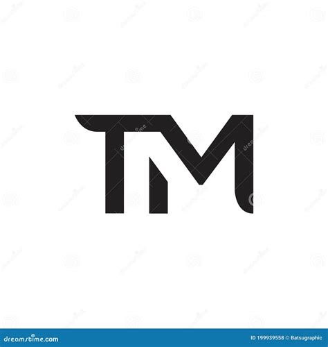 Tm Initial Letter Vector Logo Icon Stock Vector Illustration Of Icon