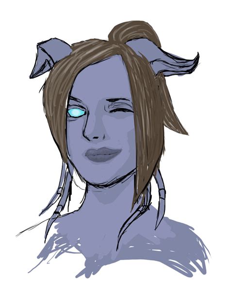 Dranei Headshot WIP By SwordFightComics Hentai Foundry