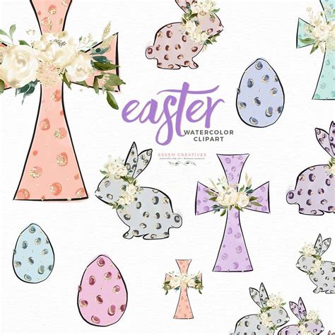 Easter Clipart, Hip Hop Easter Bunny Rabbits, Easter Egg Hunt Clip Art Graphics, Cross Leopard ...