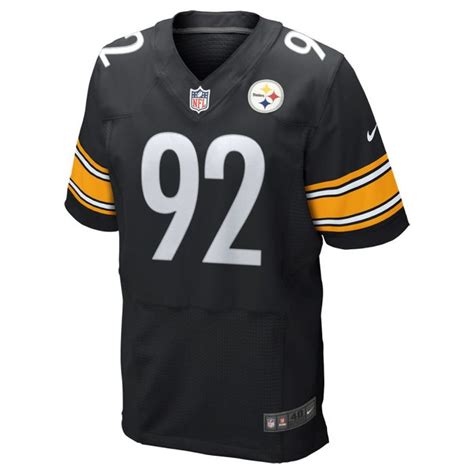 Pittsburgh Steelers Nike #92 James Harrison Authentic Home Jersey