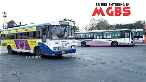 Buses Entering In Mgbs Hyderabad Telangana Youtube