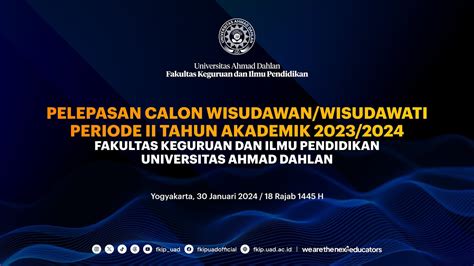 Pelepasan Wisuda Wisudawati Periode II Tahun Akademik 2023 2024 YouTube