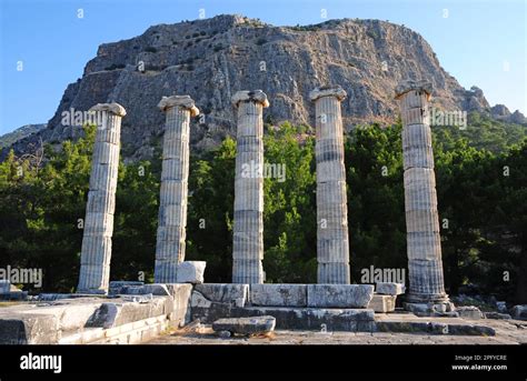 Priene Ancient City Aydin Turkey Stock Photo Alamy