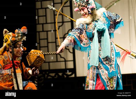 Chinese Kunqu Opera Performer During The Show Stock Photo Alamy