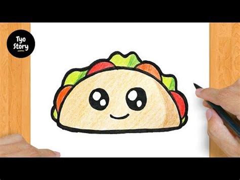 126 How To Draw A Cute Taco Easy Drawing Tutorial YouTube