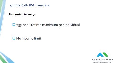 Secure Act 20 New Rmd Ages 529 To Roth Transfers Roth Requirements