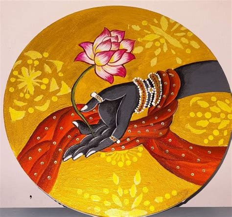 Pin By Smitashree On Folk Art Colorful Canvas Art Hand Painting Art