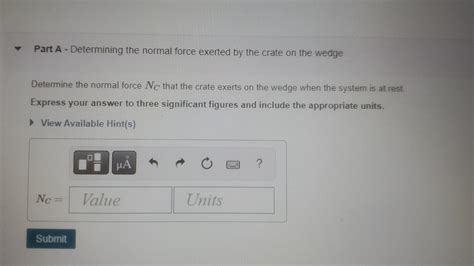 Solved The Crate Shown Is Held Against Wedge B By A Spring Chegg