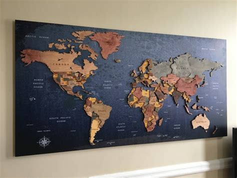 World Map Office Decor Brigid Theodora