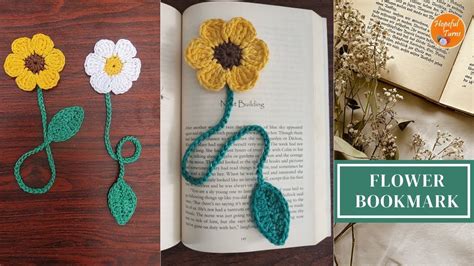 Simple Easy Crochet Flower Bookmark Pattern Daisy Bookmark