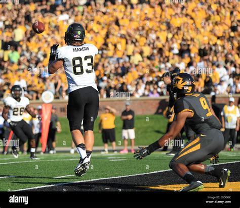 Columbia Mo Usa October 25 2014 Vanderbilt Commodores Tight End Nathan Marcus 83 Catches