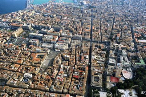 Luftaufnahme Catania Sizilien Stadtzenrum Catania Auf Sizilien In Italien