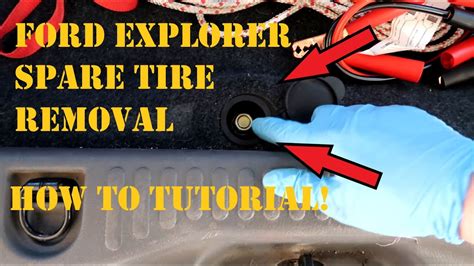 TUTORIAL Ford Explorer SUV Spare Tire Removal YouTube