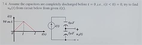 Solved Assume The Capacitors Are Completely Discharged Chegg